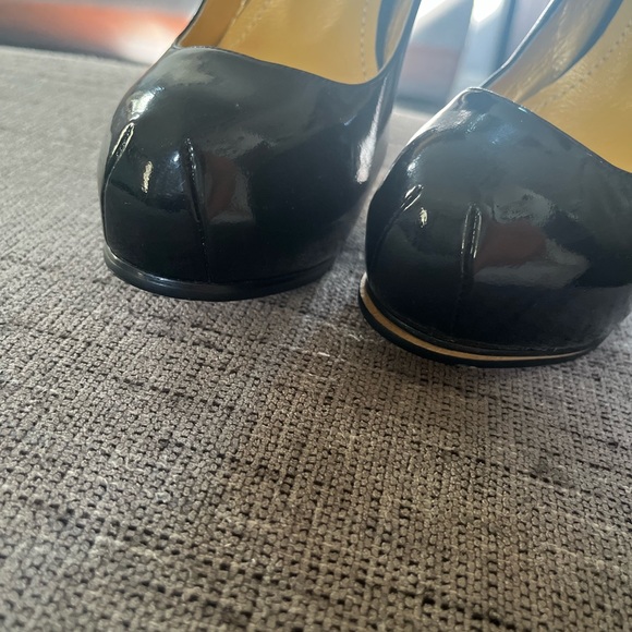 YSL Black Patent leather Ankle Strap Stilletto heels *Needs Repair* - Picture 3 of 10